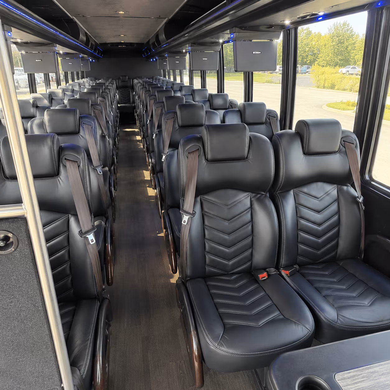 Riverside Corporate Transportation party bus exterior