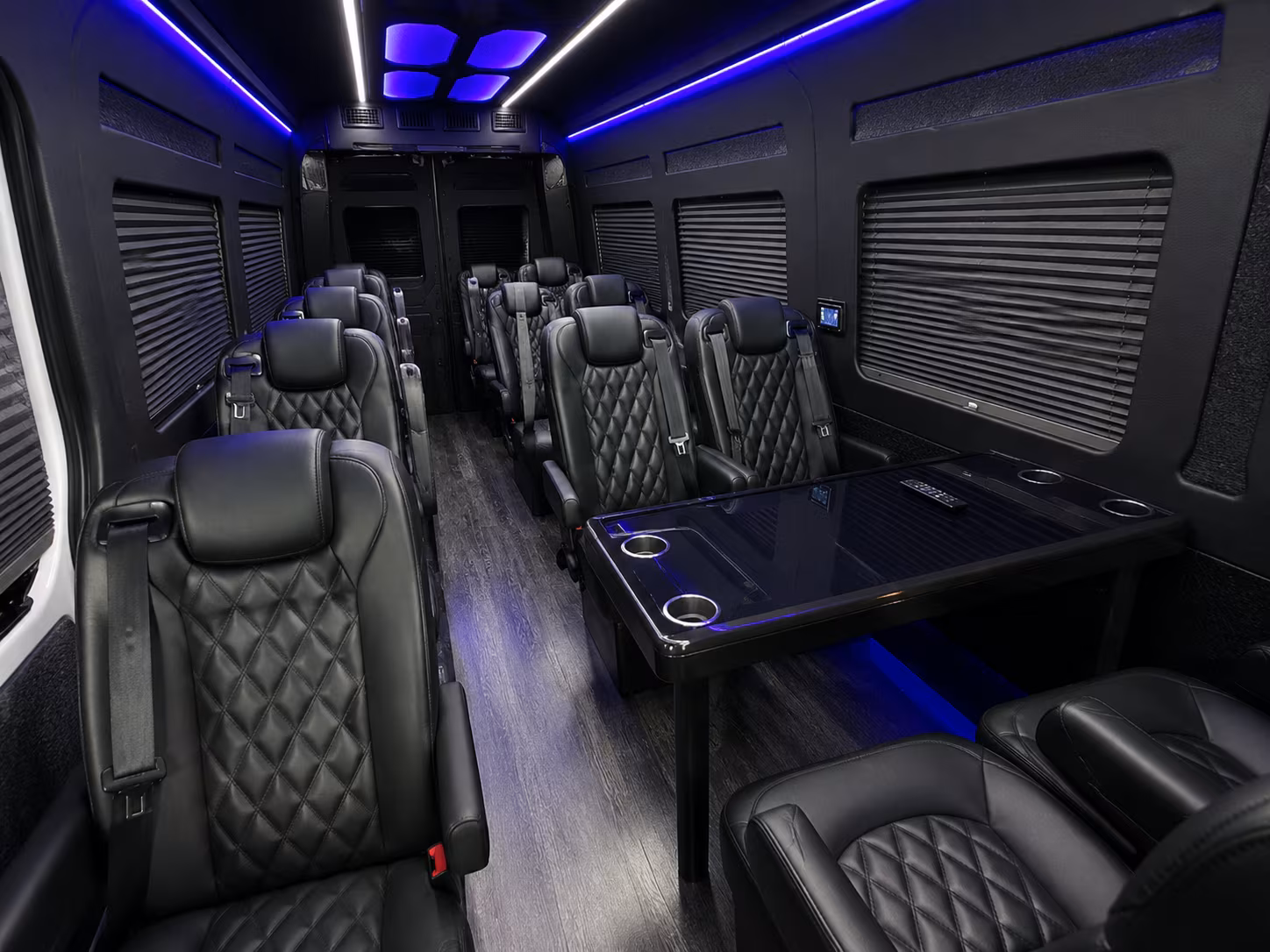 Riverside Corporate Transportation party bus exterior