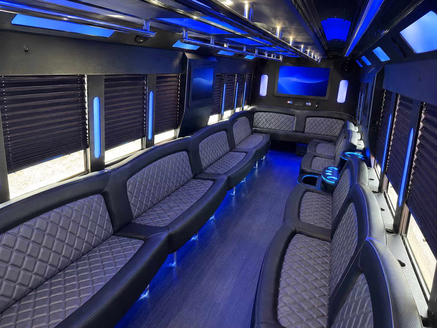 Riverside Prom & Homecoming Transportation party bus exterior