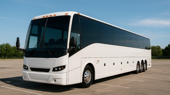 Exterior of Charter Bus Company Fontana's 50 Passenger Party Bus in Fontana