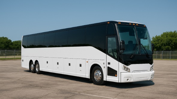 Exterior of Charter Bus Company Riverside's ADA Charter Bus in Riverside