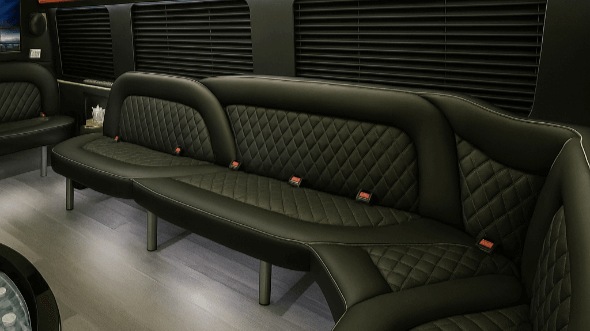 riverside 14 passenger sprinter limousine inside