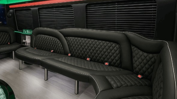 riverside 14 passenger sprinter limousine interior