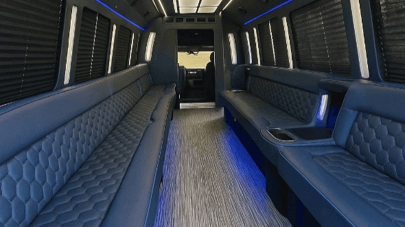riverside 40 passenger party bus interior